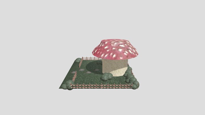 mushroom house 3D Model