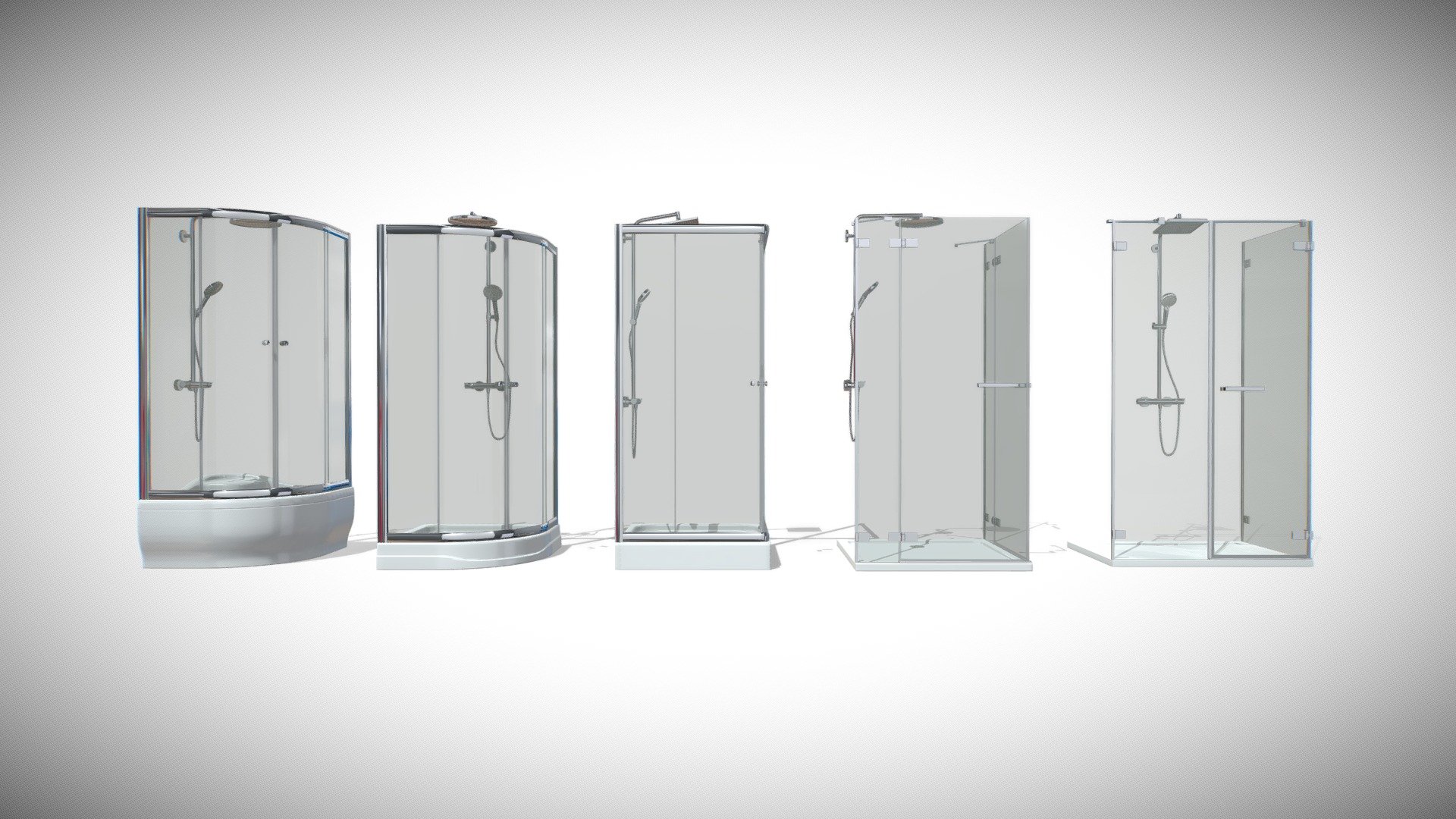 Shower cabins Radaway CLASSIC Buy Royalty Free 3D model by madMIX