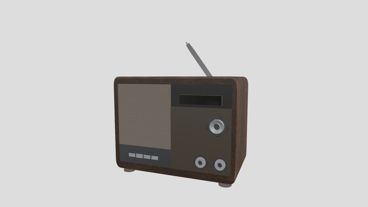 Reproductor música retro 3D Model