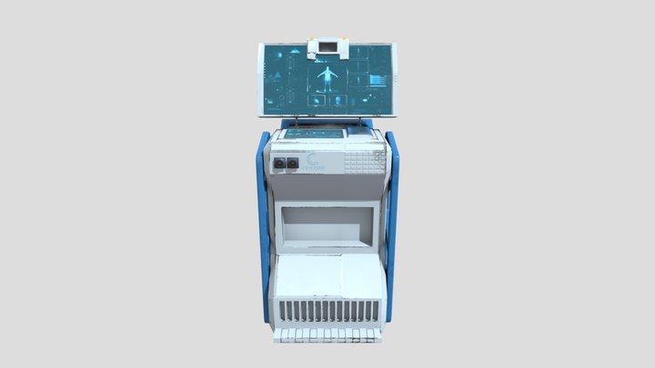Sci-fi medical Computer 3D Model