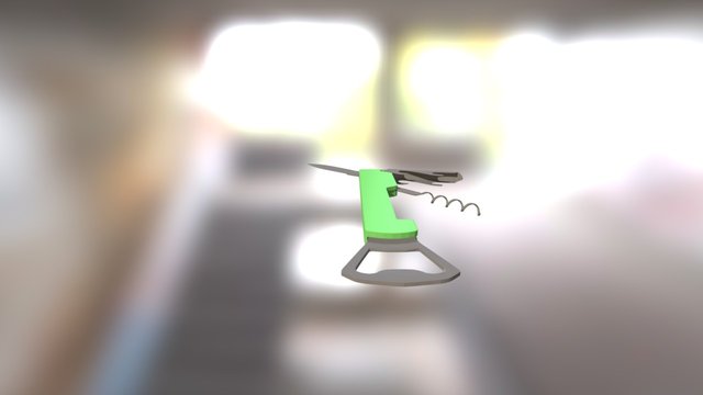 Swiss Knife 3D Model