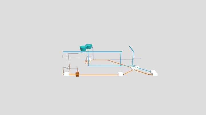 3D HIDROSSANITÁRIO - MISAEL ATT 3D Model