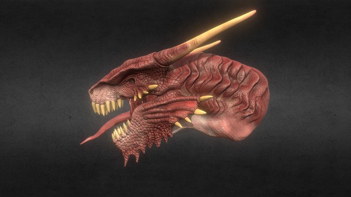 Wyvern Head 3D Model