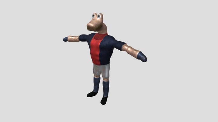 Futbolista PSG Alienigena 3D Model