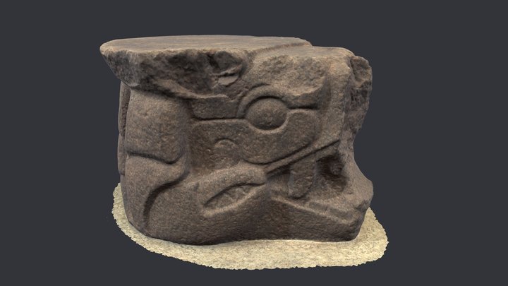 Crab-shaped seat from Palo Verde, Guatemala 3D Model