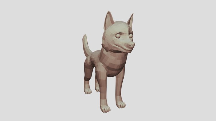 Model a Husky Puppy Exercise 3D Model