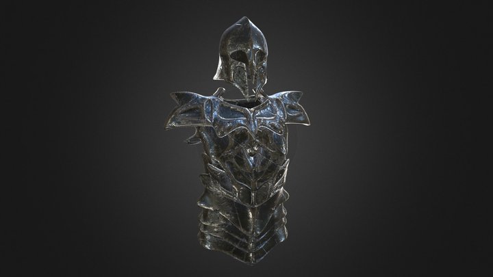 Weathered Fantasy Armour 3D Model