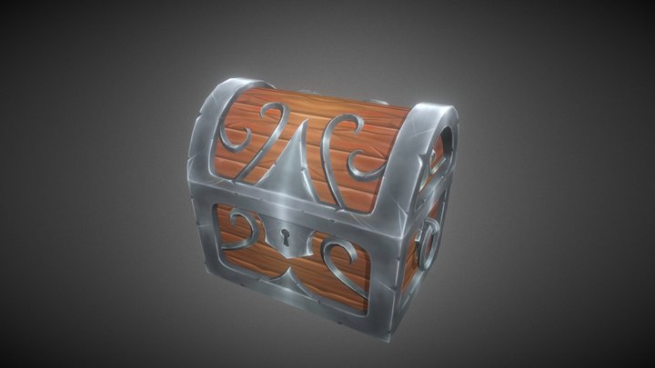 Stylized Treasure chest 3D Model