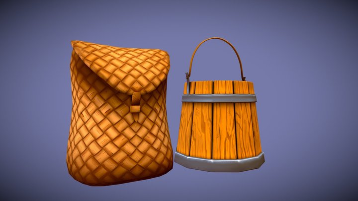 Backpack Bucket Wip 3D Model