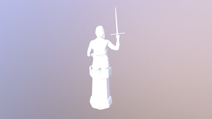White Rook Chess Piece 3D Model