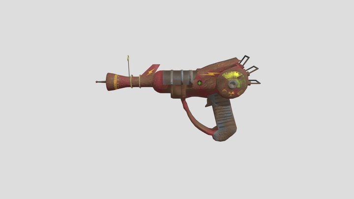 DAMAGED BODY RAY GUN COD ZOMBIES 3D Model