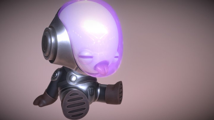 Resting Boy - Space Version 3D Model