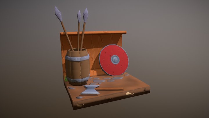 Vikings Enviroment 3D Model