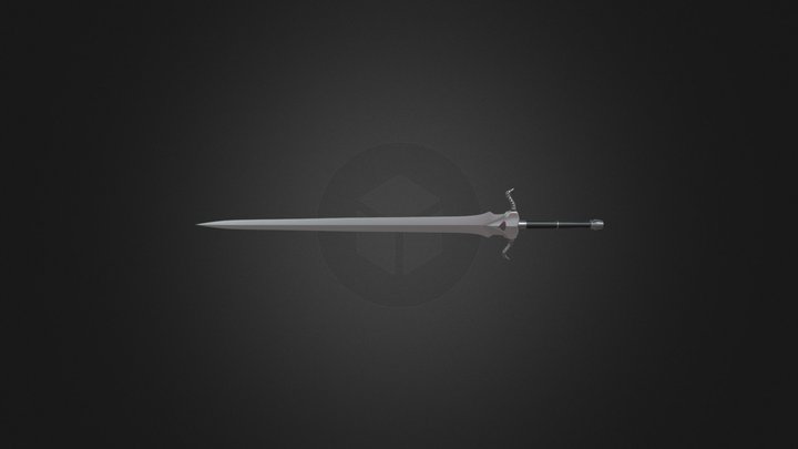 Dragon Horn Sword 3D Model