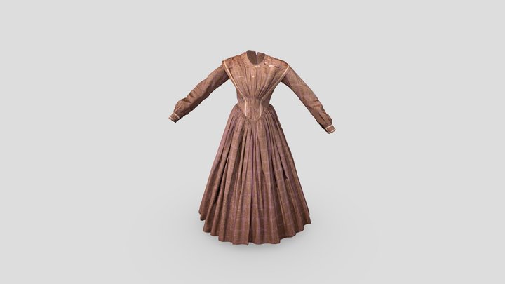 Victorian Maternity dress 3D Model