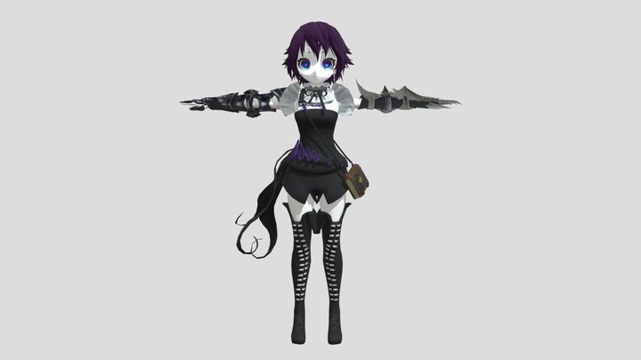 Edgelord Hoppou (Personal Project) 3D Model