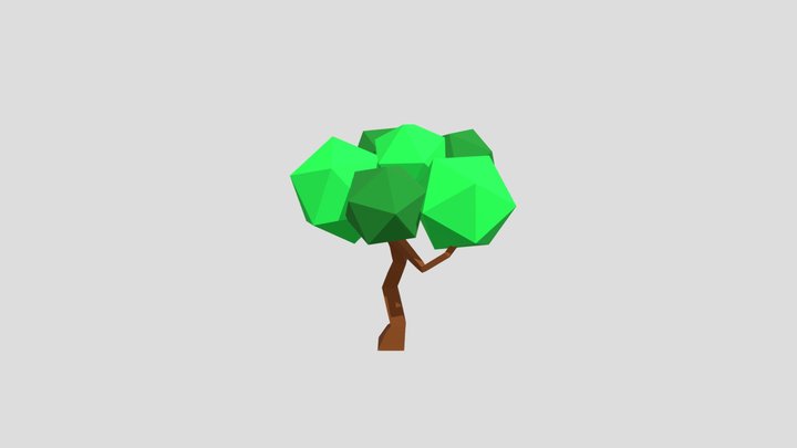 Low Poly Tree Free low-poly 3D model 3D Model