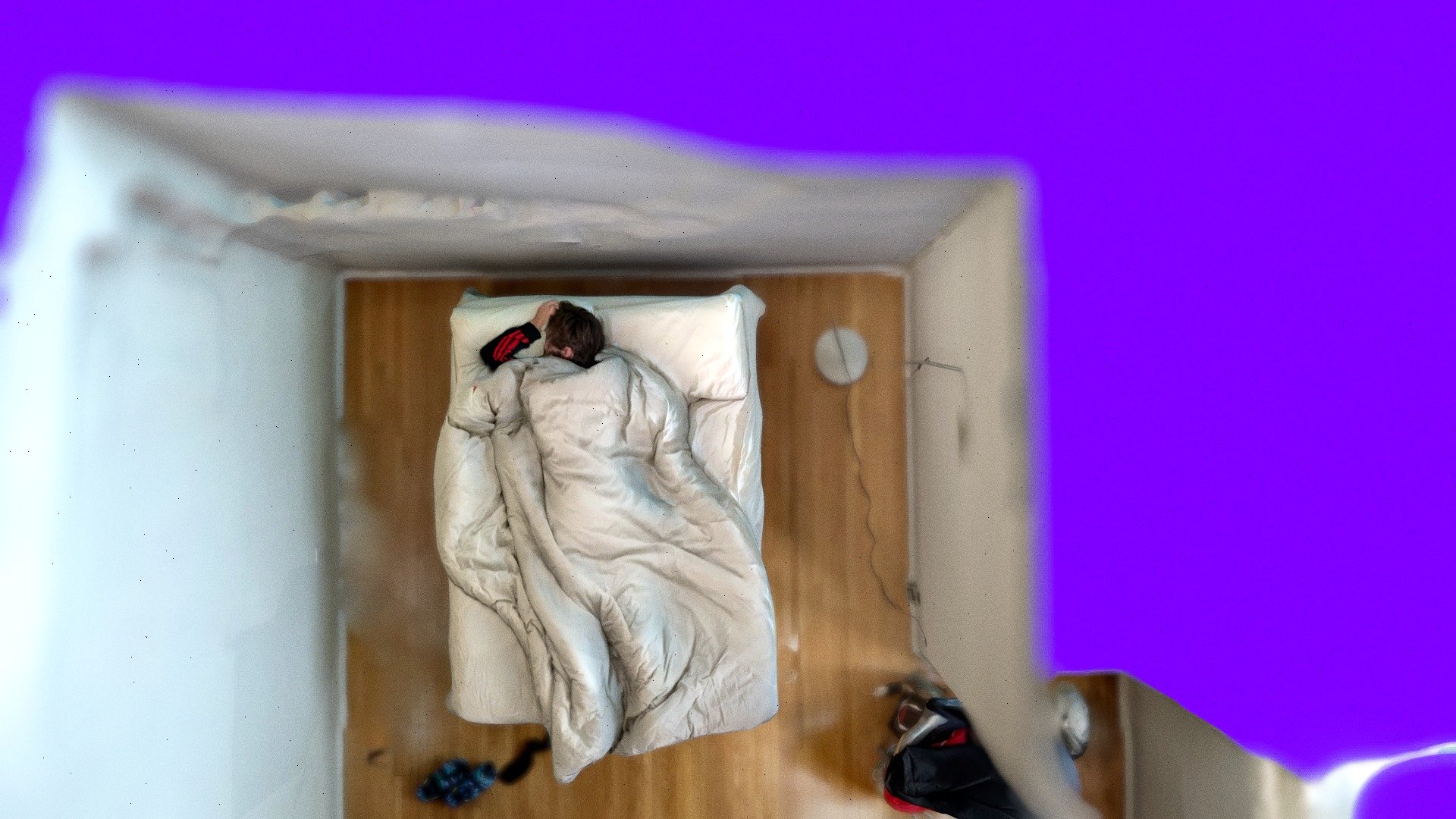 Apr 25, 2024 at 06:25 PM, Mackey Apt. Bedroom — Sketchfab embed 3D viewer