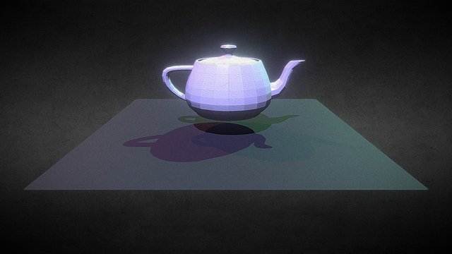 3D model Vintage metal teapot VR / AR / low-poly