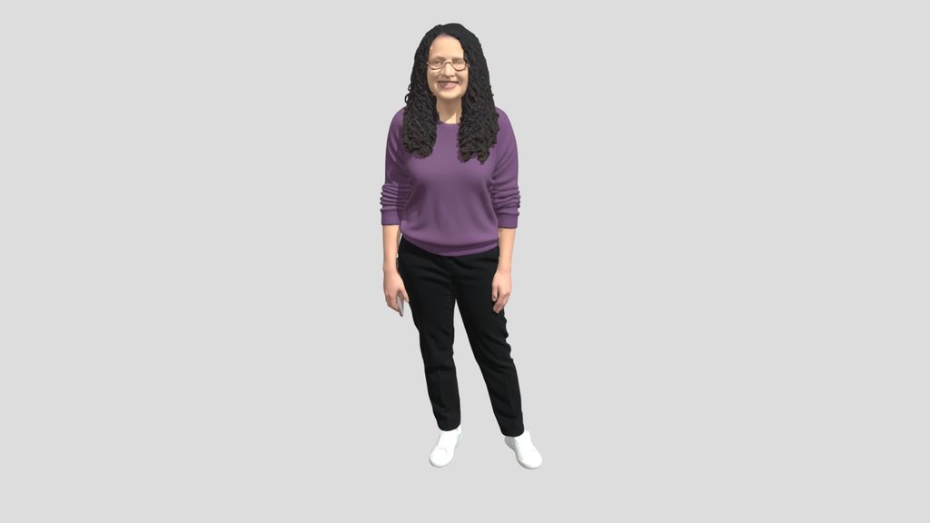 Lavender Sweater Portrait