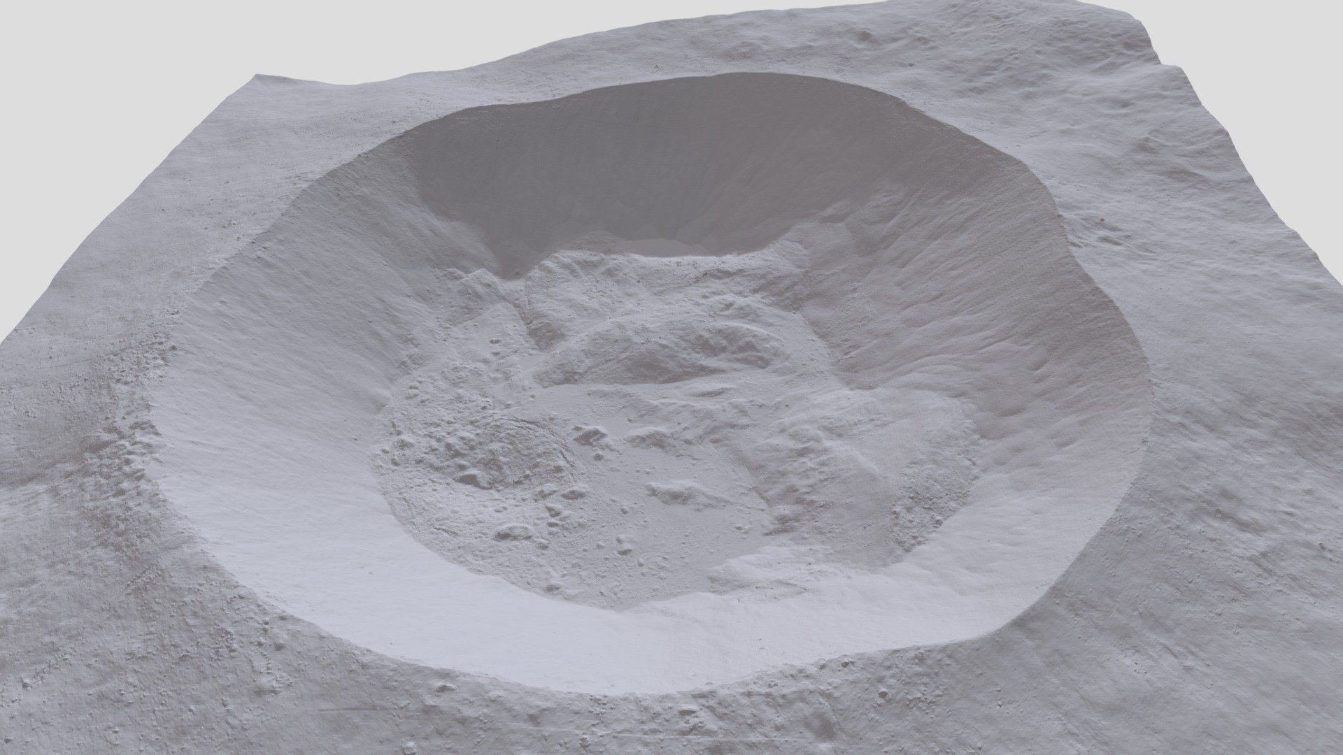 Giordano Bruno Lunar Crater - DTM - 3D model by smartmAPPS [4c03743 ...