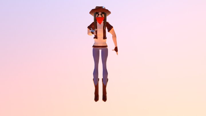 Wasted In The West Character 3D Model