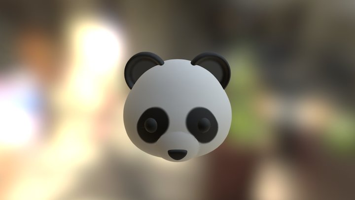 Emoji Panda 3D Model