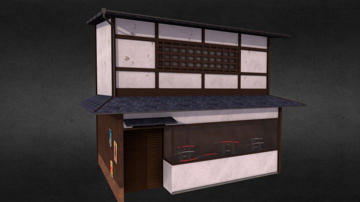 Weapon Shop - Kyoto, Japan 3D Model