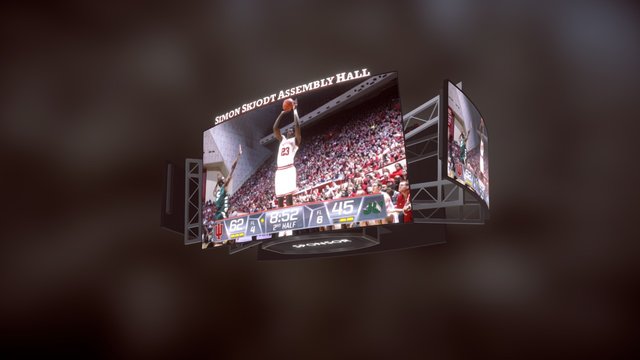 Indiana University Centerhung 3D Model