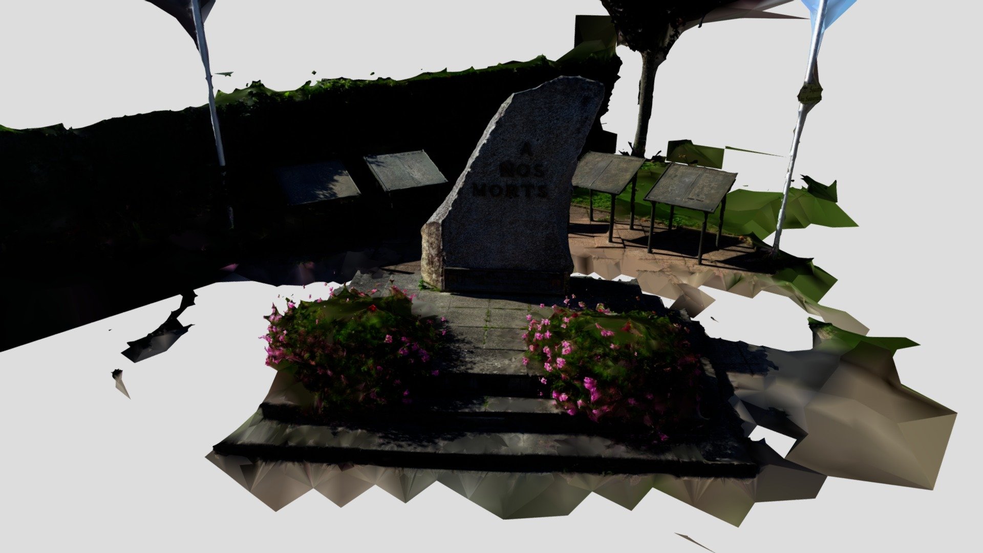 Monument to the fallen 14-18/39-45, Buhl (68) — Sketchfab embed 3D viewer