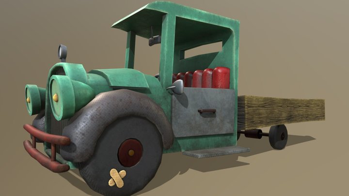 Courage the Cowardly Dog 3D Model