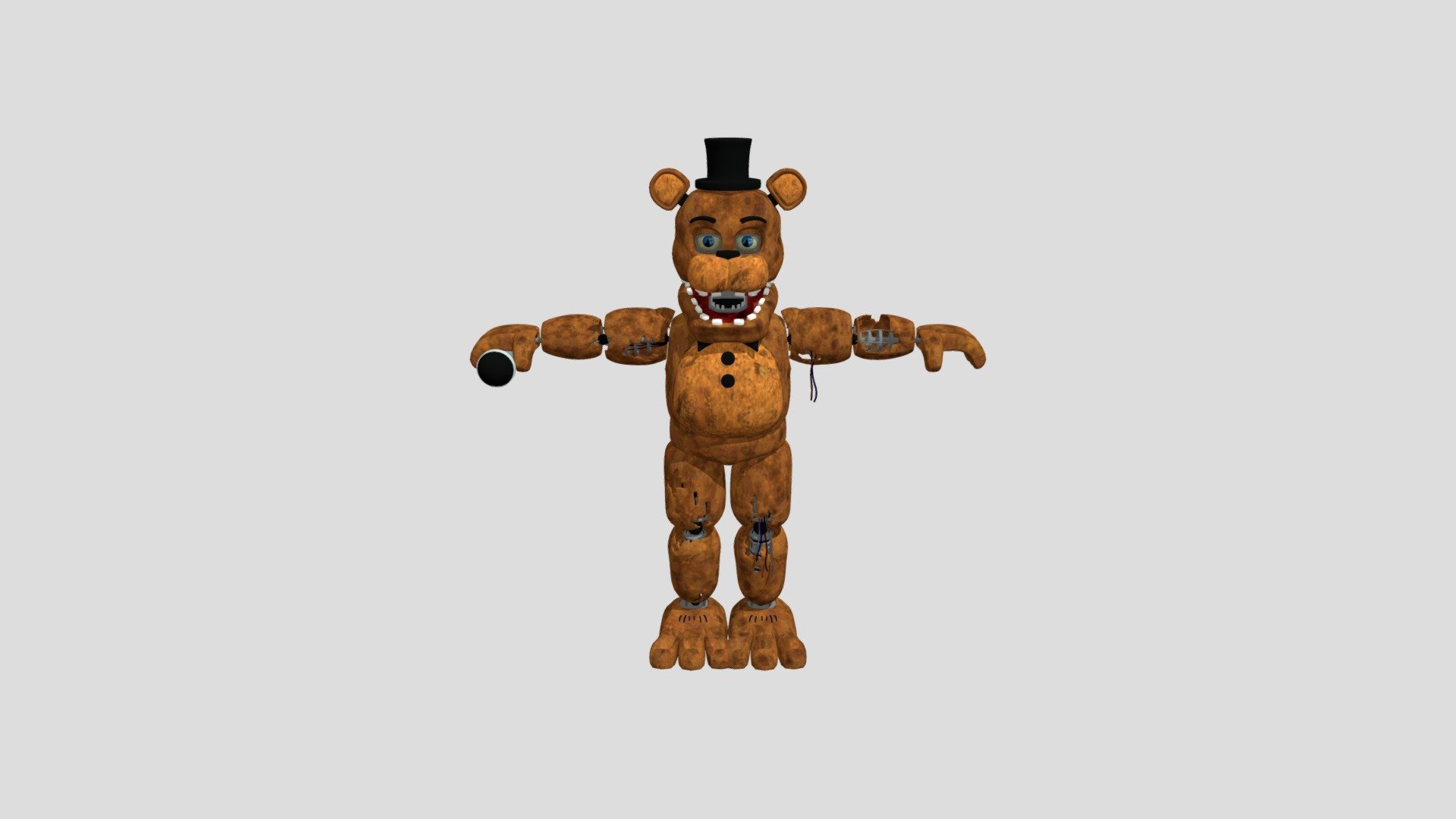 3D Withered Freddy FNAFSFM1 - Download Free 3D model by kamdezbroz ...