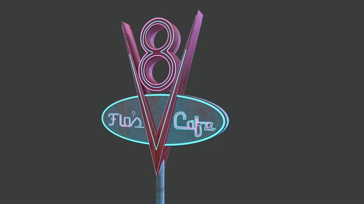 Flos V8 Cafe 3D Model