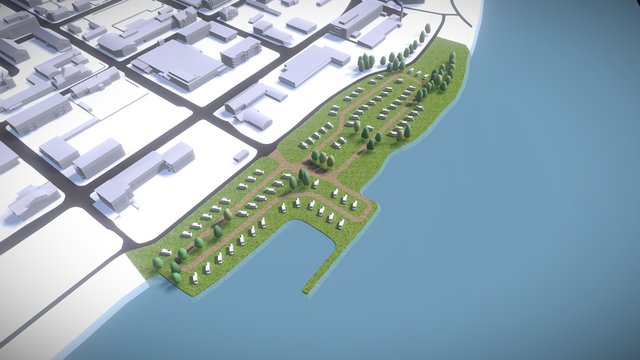 Stadscamping Haparanda 3D Model