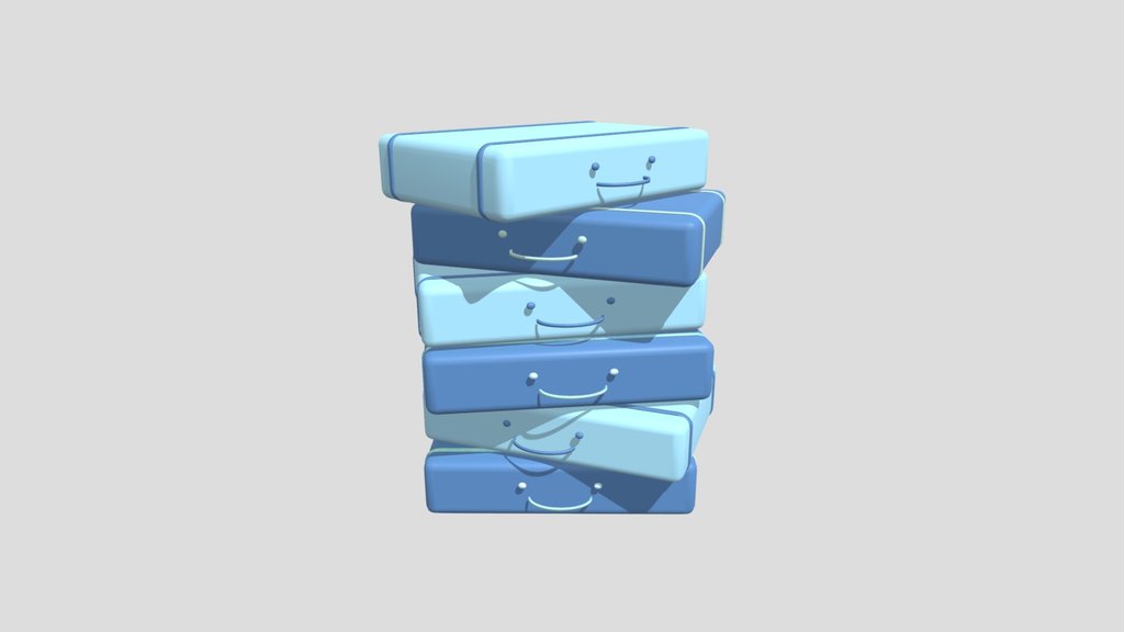 Smiley Stylized Briefcase Box