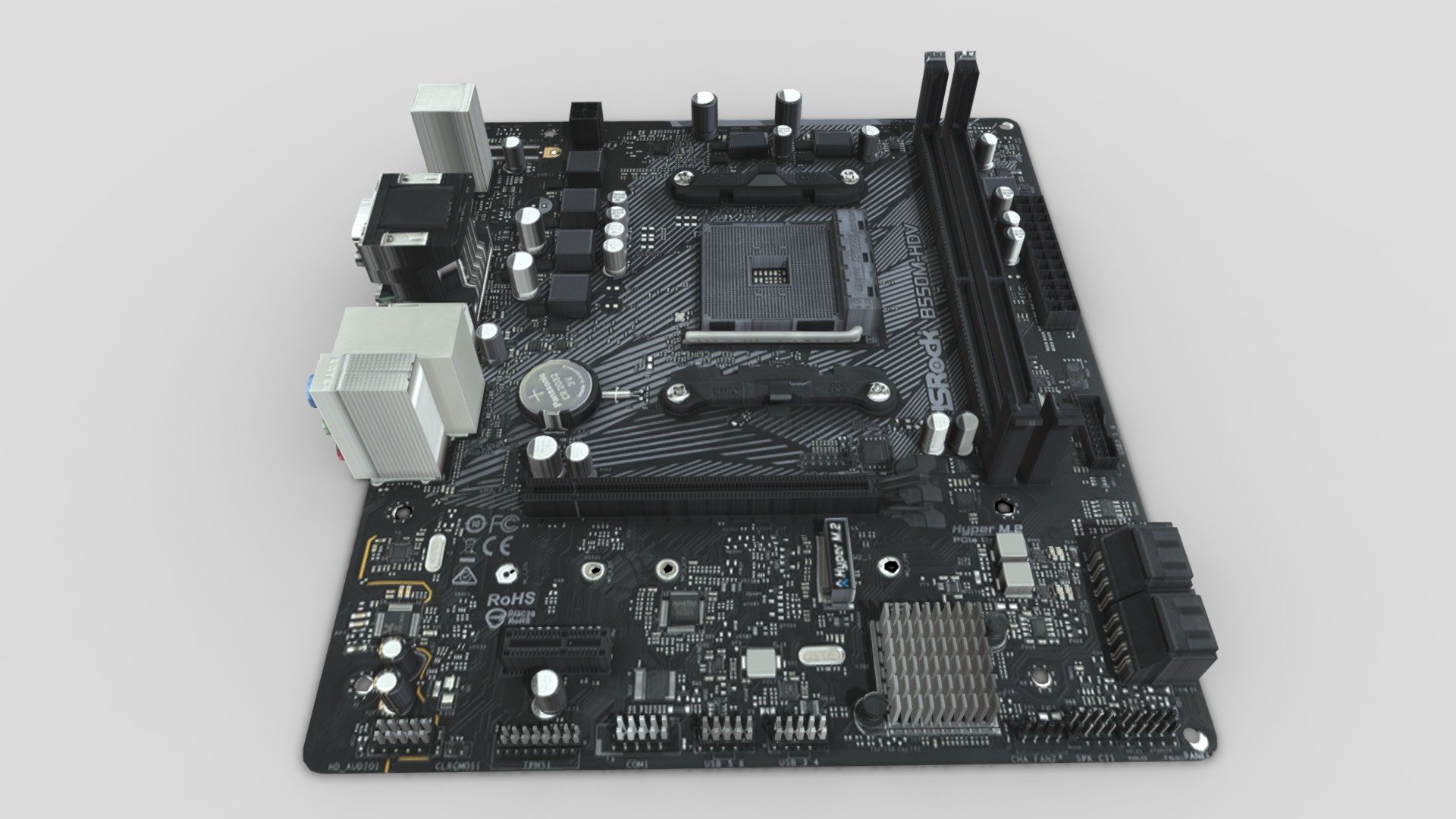 ARDOR GAMING B550M-HDVAR - Download Free 3D model by BlenderFace ...