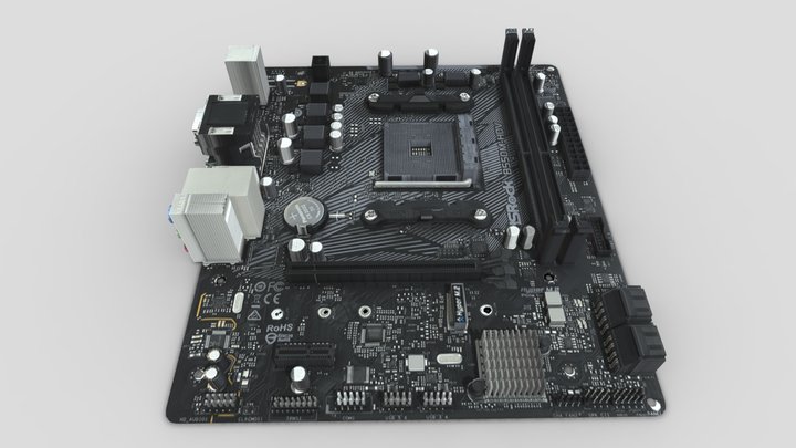 ARDOR GAMING B550M-HDVAR 3D Model