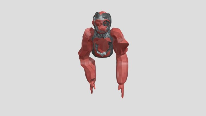 scary_baboon_fan_mad 3D Model