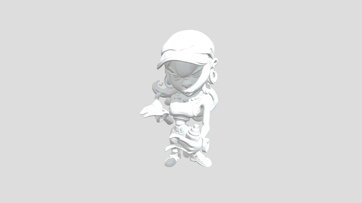 Graffiti Artist Figurine 3D Model