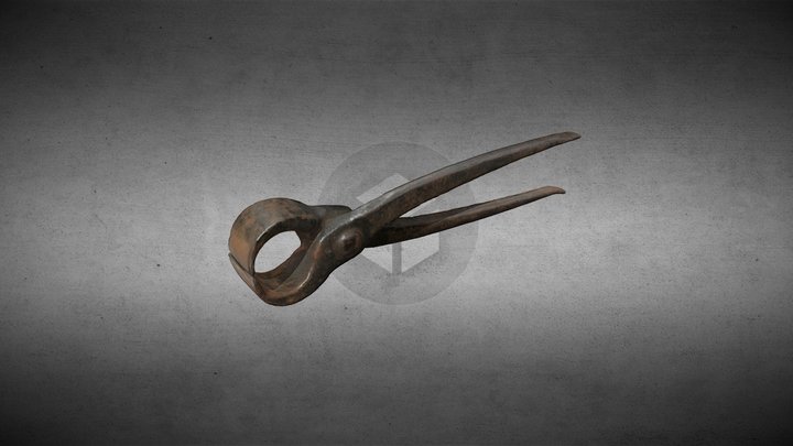 AC-LR003D Bolt Cutter 3D Model