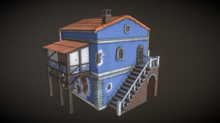 XX century italian house 3D Model