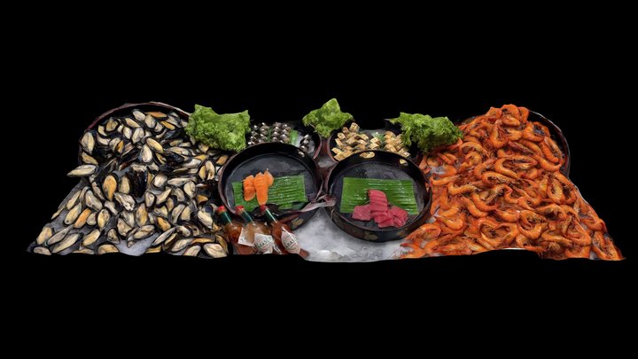 Seafood Platter (Scaniverse) – Modèle 3D gratuit STL