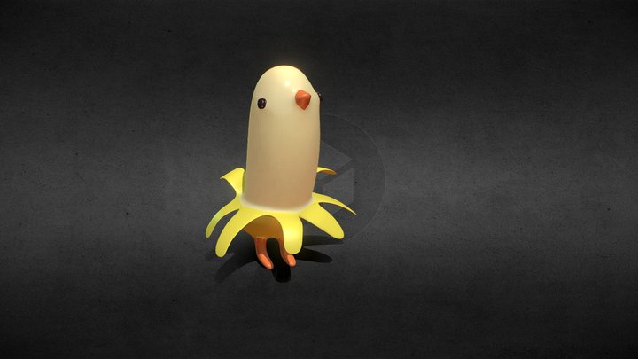 香蕉鸚鵡(banana parrot) 3D Model