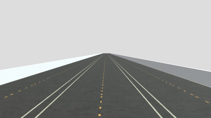 3D Models toll road|Street|Loang road 3D Model