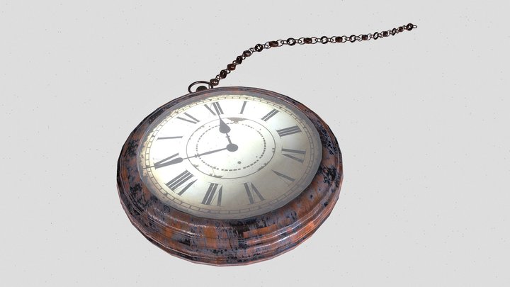 Vintage Pocket Watch 3D Model