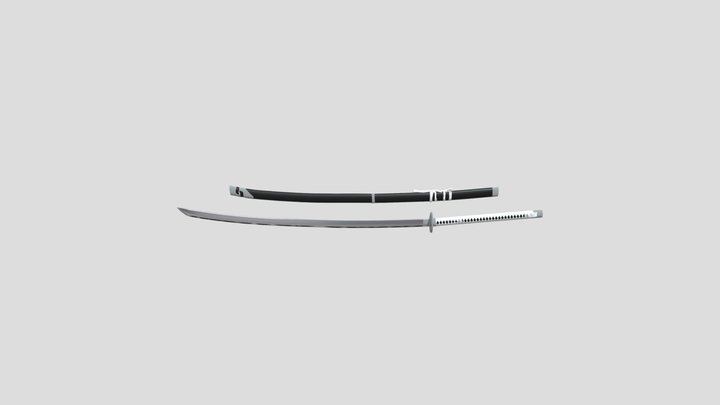 katana with cover 3D Model
