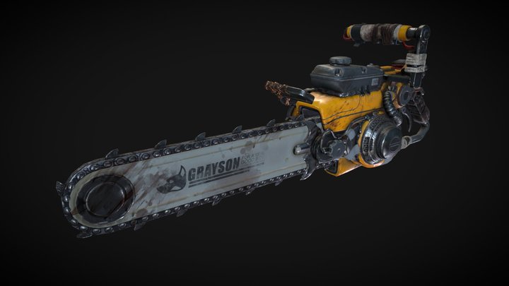 The Walking Dead: Saints & Sinners Chainsaw 3D Model