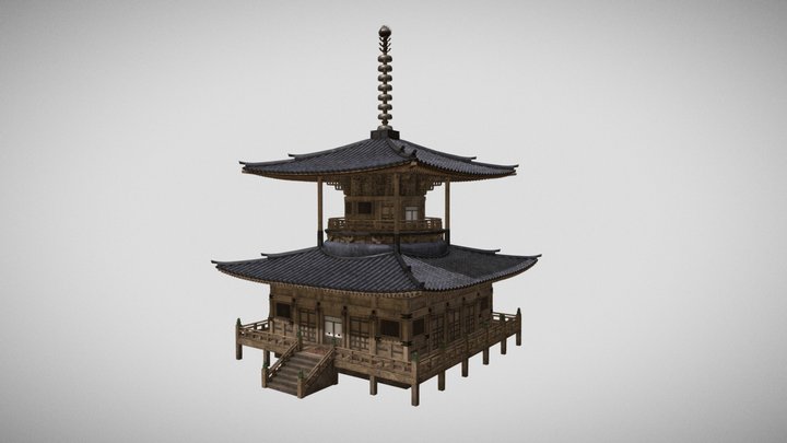 JAPANESE-TEMPLE 3D Model