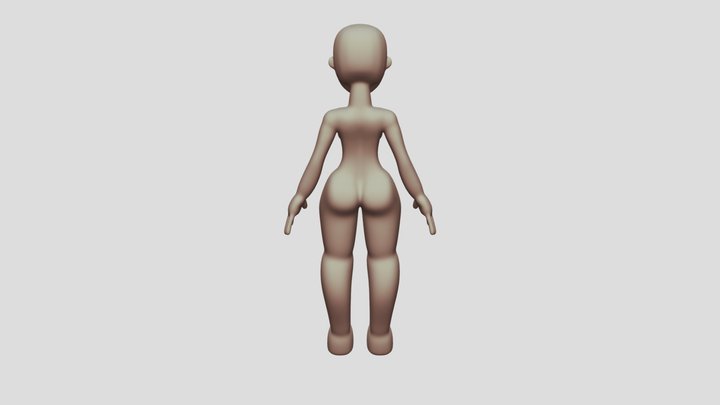 low poly girl – Modèle 3D gratuit STL