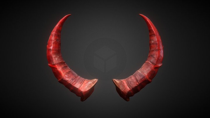 Demon Infernal Horns 3D Model